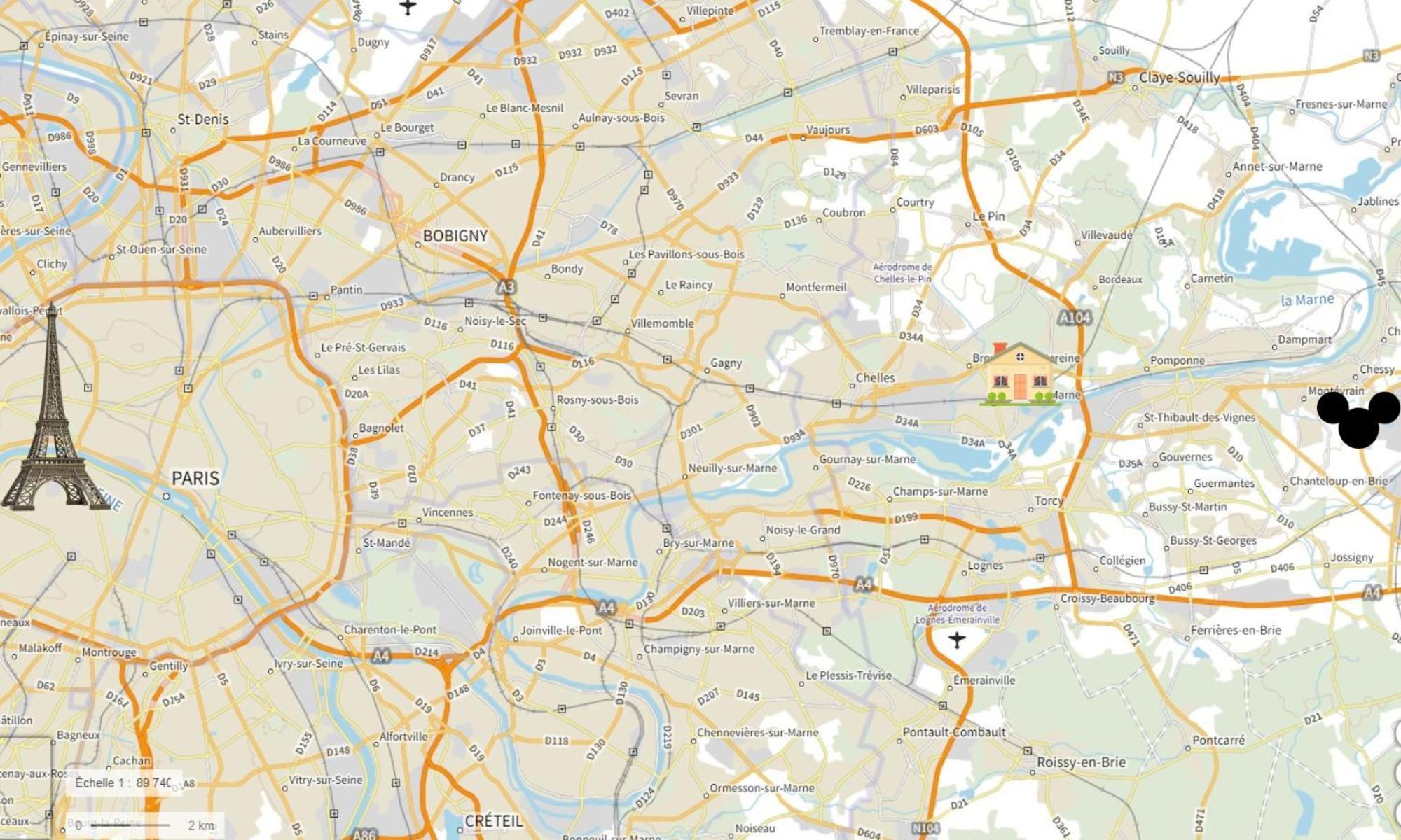 Nid Douillet Entre Paris Et Disney Vaires-sur-Marne Exteriér fotografie
